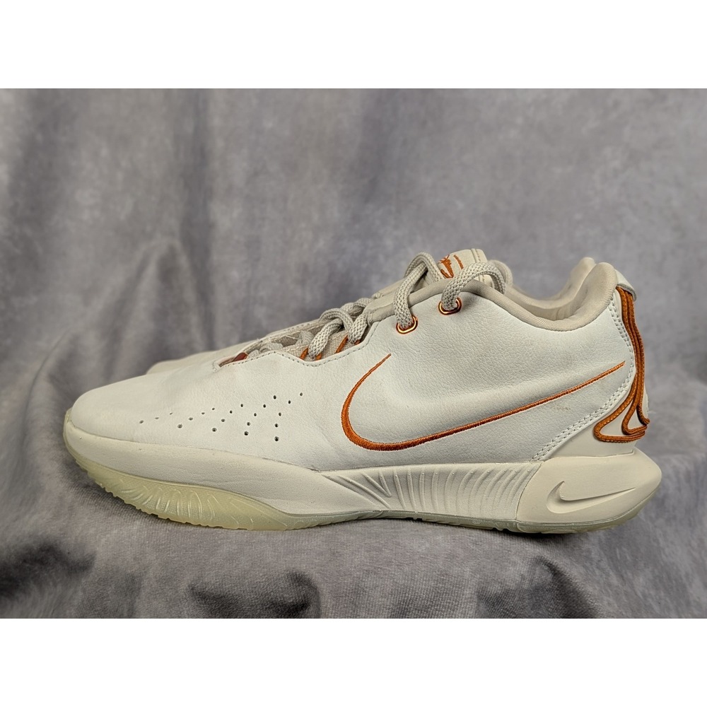 Nike LeBron 21 EP‎ Abalone Light Bone Orange Basketball Shoes FV2345-001 Mens 8